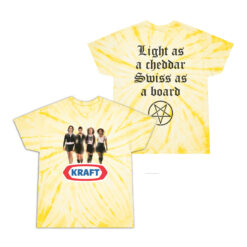 The Kraft Light a Cheddar Swiss As a Board Tie Dye T-Shirt