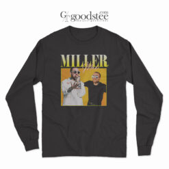 Vintage Style Mac Miller Eating Apple Long Sleeve