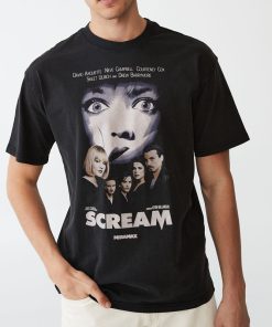 Vintage Scream Miramax Movie Poster T-Shirt