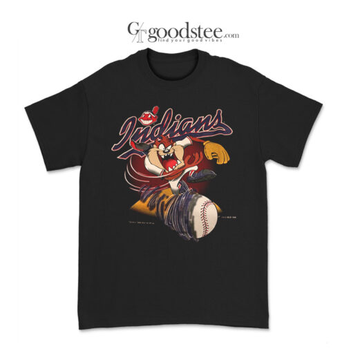 Vintage Cleveland Indians Taz Mania Looney Tunes T-Shirt