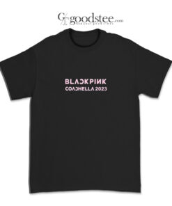 Blackpink Coachella 2023 Puff Print Text T-Shirt