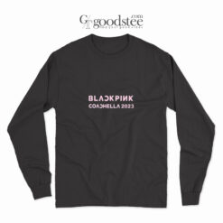 Blackpink Coachella 2023 Puff Print Text Long Sleeve