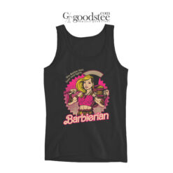 Barbierian This Barbie Likes Beer And Fights Tank Top