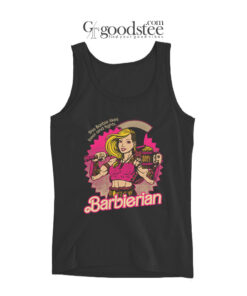 Barbierian This Barbie Likes Beer And Fights Tank Top