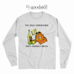 Garfield The Soju Experience Party Animal Korea Long Sleeve