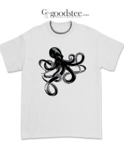 Octopus Cruise Ship Graphic Printed T-Shirt