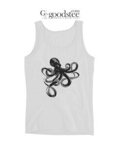 Octopus Cruise Ship Graphic Printed Tank Top