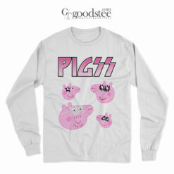 Pigss Peppa Pig X Kiss Band Parody Long Sleeve