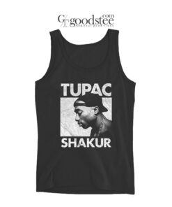 Tupac Shakur American Rapper Eyes Closed Tank Top