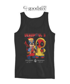 Deadpol 3 Hugh Jacman And Ryan Reynolds Siganture Tank Top