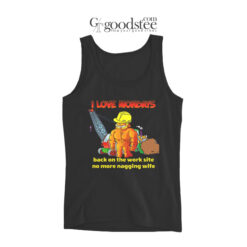 Garfield I Love Mondays No More Nagging Wife Tank Top