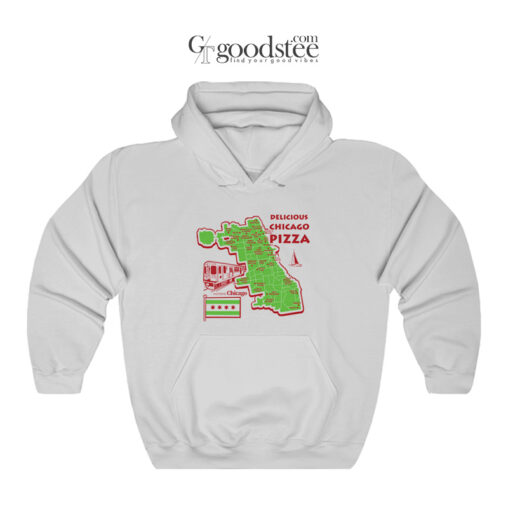 Delicious Chicago Pizza Hoodie