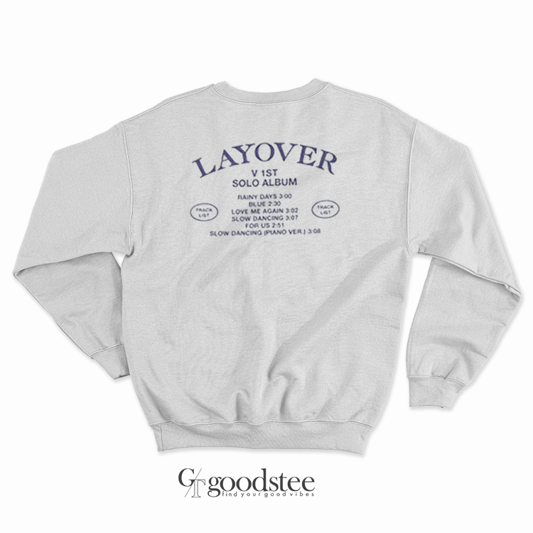 Layover V Sweatshirt, Layover Album Track Shirt, Kim Taehyung