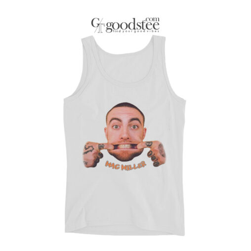 Funny Mac Miller Face Tank Top