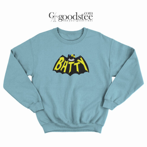 Hallo Batty Kitty Parody Sweatshirt