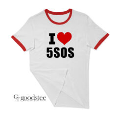 Luke Hemmings I Love 5Sos Ringer T-Shirt