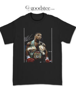 Mike Tyson 3 Belts Cool Retro Boxer Fan T-Shirt