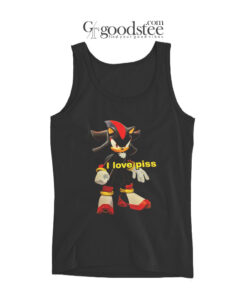 Sonic The Hedgehog I Love Piss Tank Top