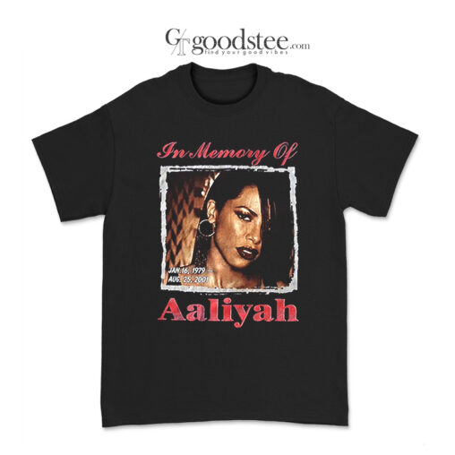 Vintage Hailey Baldwin In Memory Of Aaliyah T-Shirt
