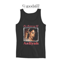 Vintage Hailey Baldwin In Memory Of Aaliyah Tank Top