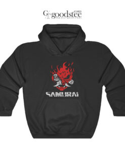 Vintage Cyberpunk Samurai Logo Hoodie