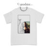 Mona Lisa Pattern Print T-Shirt