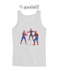 Spiderman Meme Santa Light Tank Top