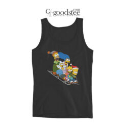 The Simpsons Christmas Sledding Tank Top