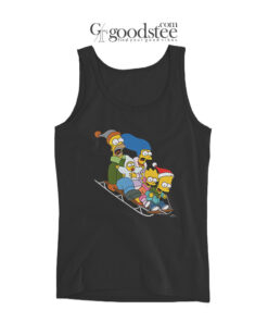 The Simpsons Christmas Sledding Tank Top