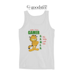 Garfield I'm Gamer My Wife Left Tank Top