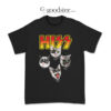 Hiss Cats Rock Kiss Band T-Shirt