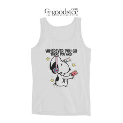 Snoopy Wherever You Go There You Are Tank Top