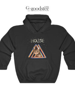 Rainbow Laser Cat House Hoodie