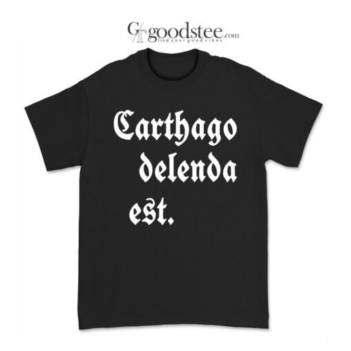 Mark Zuckerberg Carthago Delenda Est T-Shirt