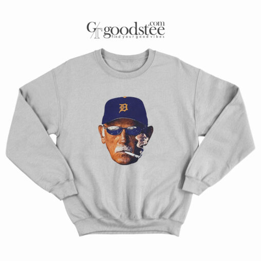 Detroit Tigers Leyland Smoking The Dirty Trick Sweatshirt