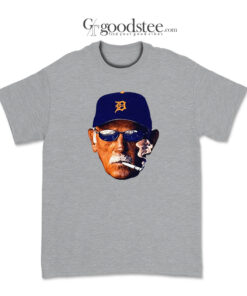 Detroit Tigers Leyland Smoking The Dirty Trick T-Shirt