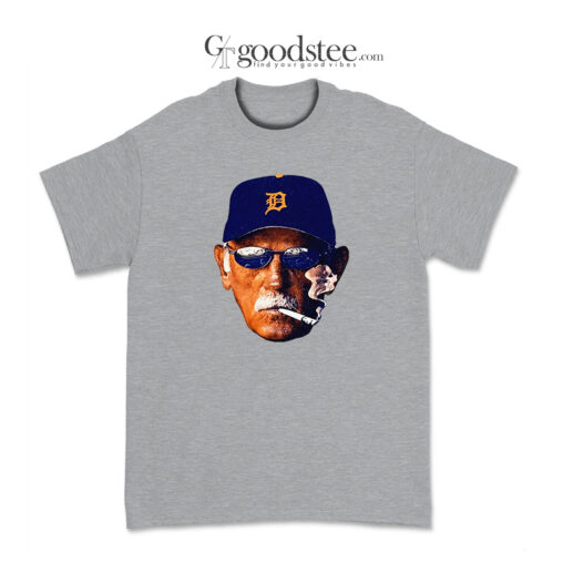 Detroit Tigers Leyland Smoking The Dirty Trick T-Shirt