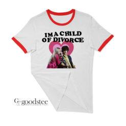 Nick Jonas and Miley Cyrus Im a Child Of Divorce Ringer T-Shirt